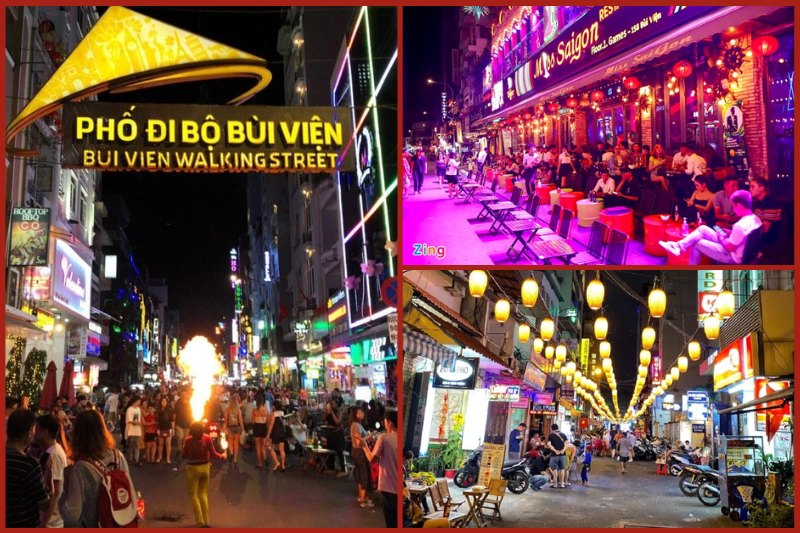 Bui Vien Walking Street in Ho Chi Minh city